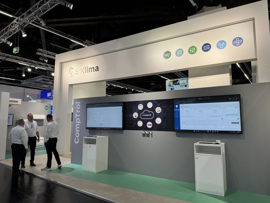 Screen wall on the S-Klima stand